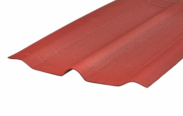 Onduline® Bitumen, Bølgeplader profil 95/38, Rød, 950mm x 2000mm